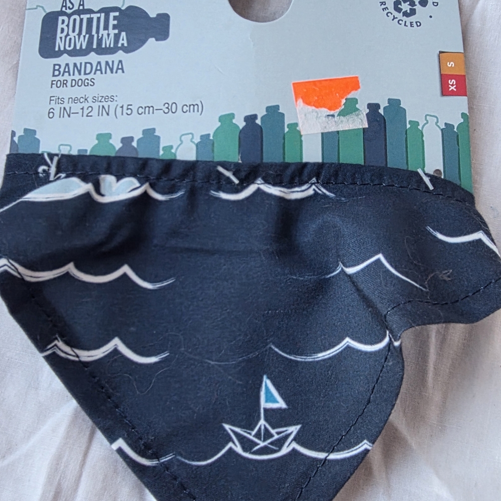 Dog Bandana - Black with White Waves 👀BUNDLE AND SAVE🥳